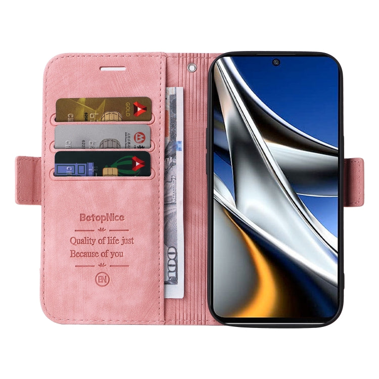 BETOPNICE Dual-side Buckle Leather Phone Case, For Xiaomi Poco X4 Pro 5G