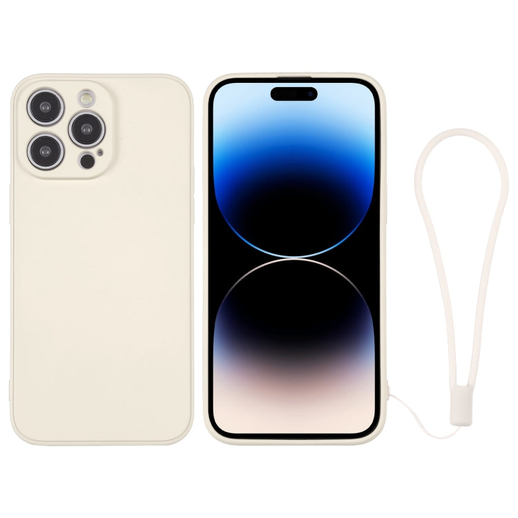 Silicone Phone Case with Wrist Strap, For iPhone 14, For iPhone 14 Plus, For iPhone 14 Pro, For iPhone 14 Pro Max