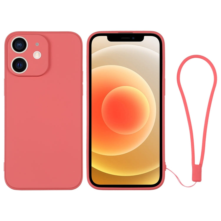 Silicone Phone Case with Wrist Strap, For iPhone 12 mini, For iPhone 12, For iPhone 12 Pro, For iPhone 12 Pro Max