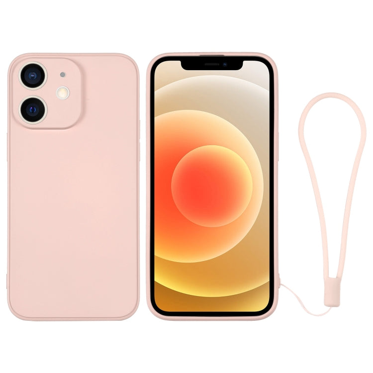 Silicone Phone Case with Wrist Strap, For iPhone 12 mini, For iPhone 12, For iPhone 12 Pro, For iPhone 12 Pro Max