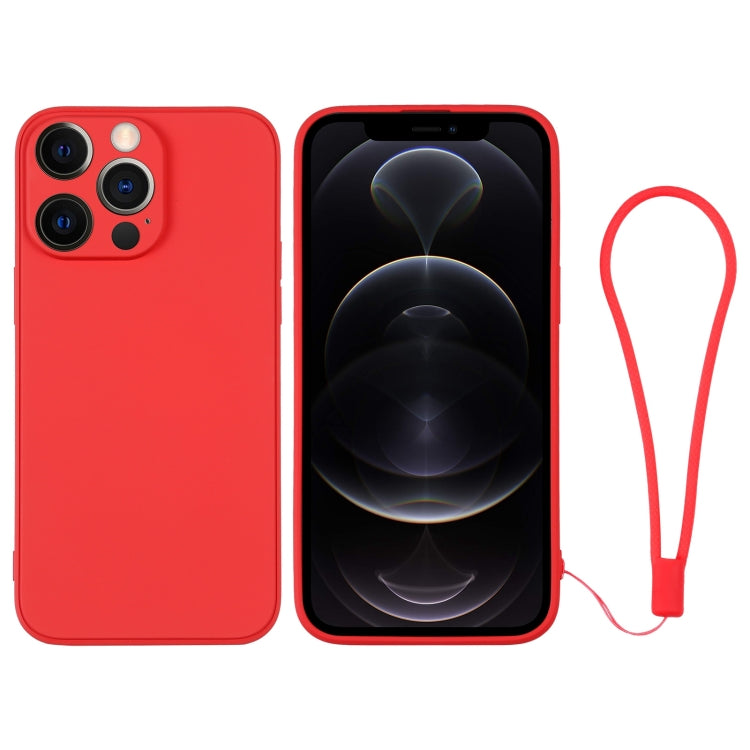 Silicone Phone Case with Wrist Strap, For iPhone 12 mini, For iPhone 12, For iPhone 12 Pro, For iPhone 12 Pro Max