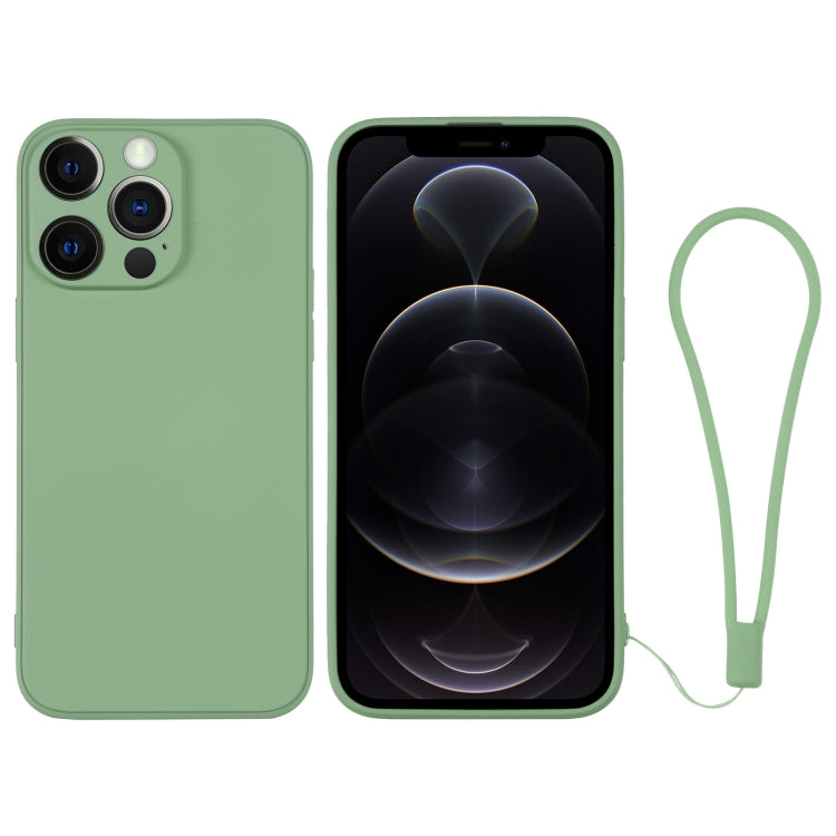 Silicone Phone Case with Wrist Strap, For iPhone 12 mini, For iPhone 12, For iPhone 12 Pro, For iPhone 12 Pro Max