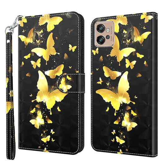 3D Painting Pattern TPU + PU Leather Phone Case, For Motorola Moto G32, For Motorola Moto G42, For Motorola Moto G62, For Honor Magic4 Lite 4G/5G