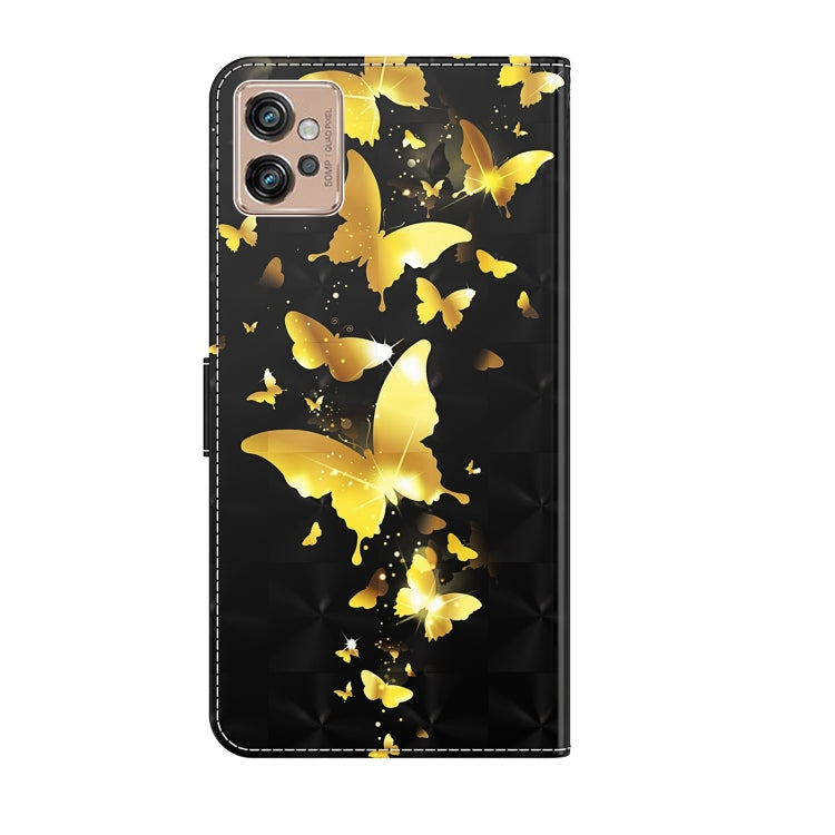 3D Painting Pattern TPU + PU Leather Phone Case, For Motorola Moto G32, For Motorola Moto G42, For Motorola Moto G62, For Honor Magic4 Lite 4G/5G