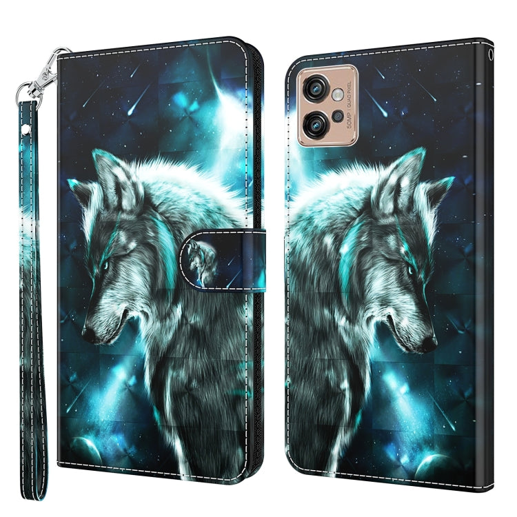 3D Painting Pattern TPU + PU Leather Phone Case, For Motorola Moto G32, For Motorola Moto G42, For Motorola Moto G62, For Honor Magic4 Lite 4G/5G