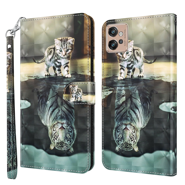 3D Painting Pattern TPU + PU Leather Phone Case, For Motorola Moto G32, For Motorola Moto G42, For Motorola Moto G62, For Honor Magic4 Lite 4G/5G