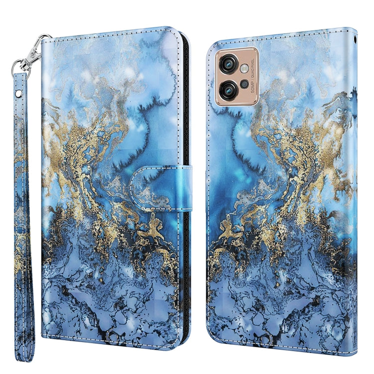 3D Painting Pattern TPU + PU Leather Phone Case, For Motorola Moto G32, For Motorola Moto G42, For Motorola Moto G62, For Honor Magic4 Lite 4G/5G