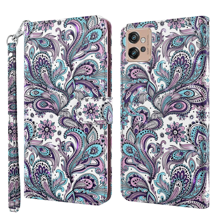 3D Painting Pattern TPU + PU Leather Phone Case, For Motorola Moto G32, For Motorola Moto G42, For Motorola Moto G62, For Honor Magic4 Lite 4G/5G
