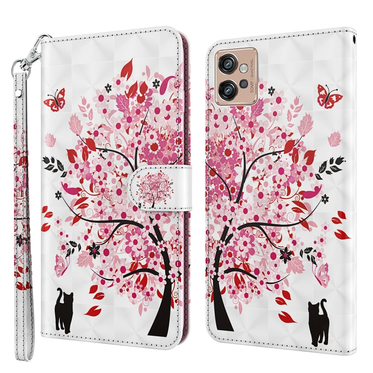 3D Painting Pattern TPU + PU Leather Phone Case, For Motorola Moto G32, For Motorola Moto G42, For Motorola Moto G62, For Honor Magic4 Lite 4G/5G