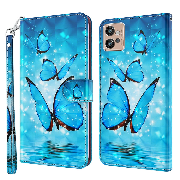 3D Painting Pattern TPU + PU Leather Phone Case, For Motorola Moto G32, For Motorola Moto G42, For Motorola Moto G62, For Honor Magic4 Lite 4G/5G