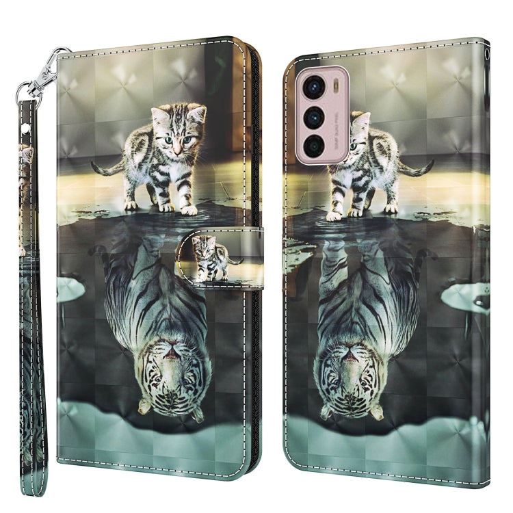 3D Painting Pattern TPU + PU Leather Phone Case, For Motorola Moto G32, For Motorola Moto G42, For Motorola Moto G62, For Honor Magic4 Lite 4G/5G