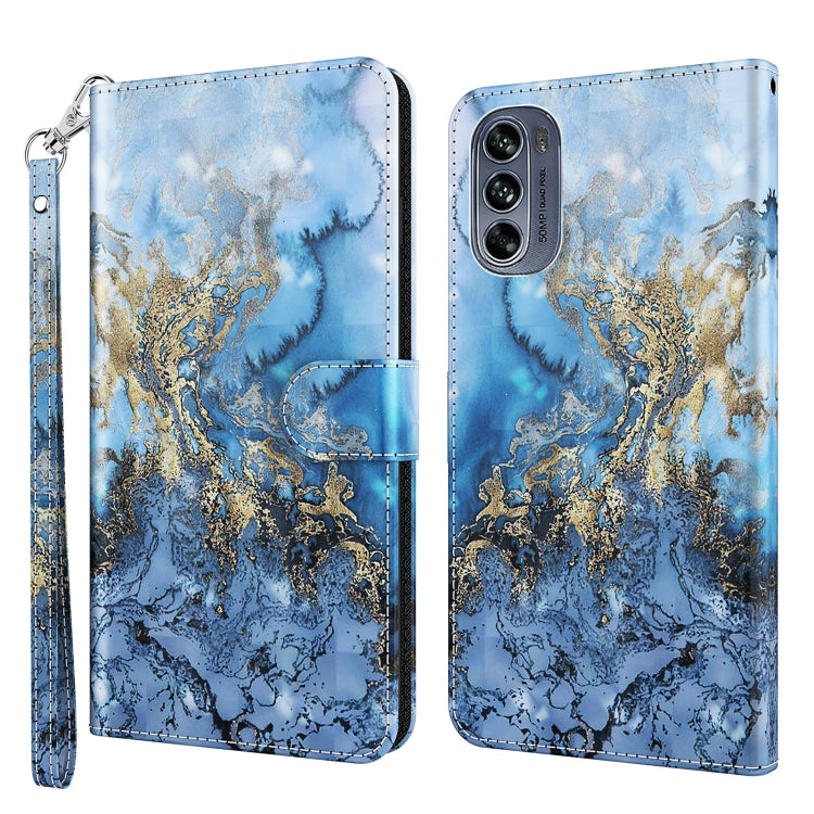 3D Painting Pattern TPU + PU Leather Phone Case, For Motorola Moto G32, For Motorola Moto G42, For Motorola Moto G62, For Honor Magic4 Lite 4G/5G