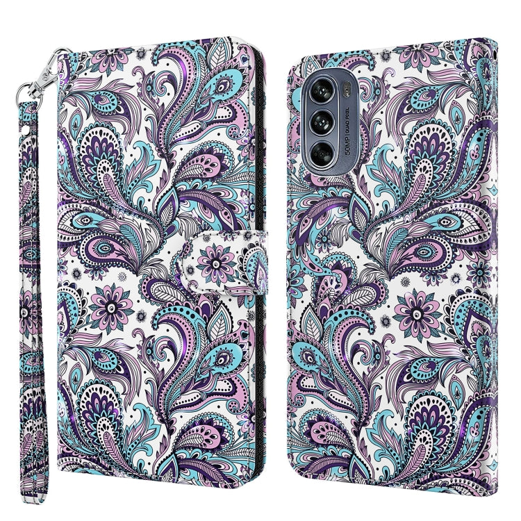 3D Painting Pattern TPU + PU Leather Phone Case, For Motorola Moto G32, For Motorola Moto G42, For Motorola Moto G62, For Honor Magic4 Lite 4G/5G