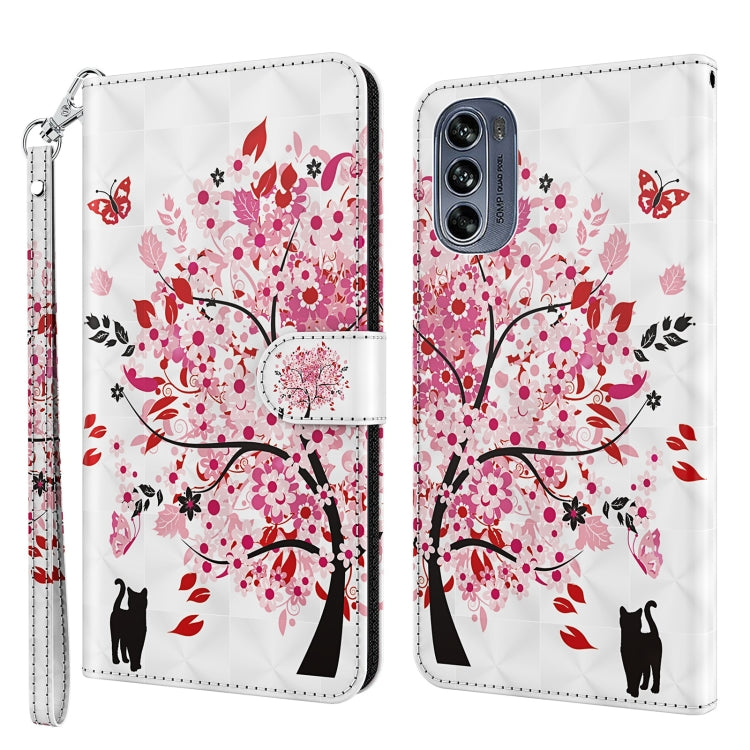 3D Painting Pattern TPU + PU Leather Phone Case, For Motorola Moto G32, For Motorola Moto G42, For Motorola Moto G62, For Honor Magic4 Lite 4G/5G