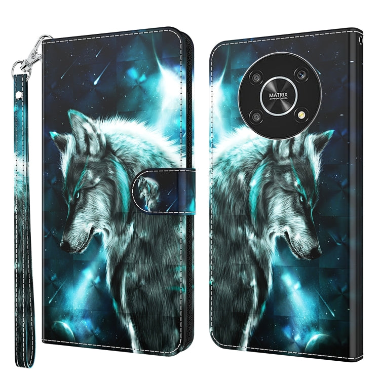 3D Painting Pattern TPU + PU Leather Phone Case, For Motorola Moto G32, For Motorola Moto G42, For Motorola Moto G62, For Honor Magic4 Lite 4G/5G