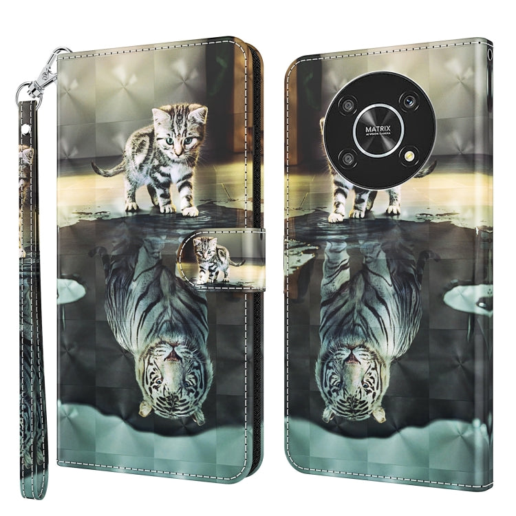 3D Painting Pattern TPU + PU Leather Phone Case, For Motorola Moto G32, For Motorola Moto G42, For Motorola Moto G62, For Honor Magic4 Lite 4G/5G