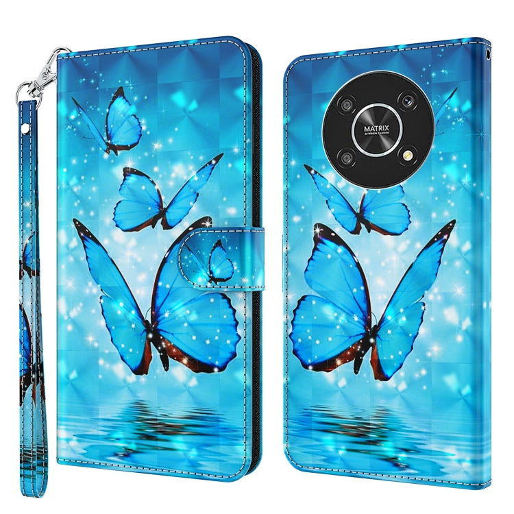3D Painting Pattern TPU + PU Leather Phone Case, For Motorola Moto G32, For Motorola Moto G42, For Motorola Moto G62, For Honor Magic4 Lite 4G/5G