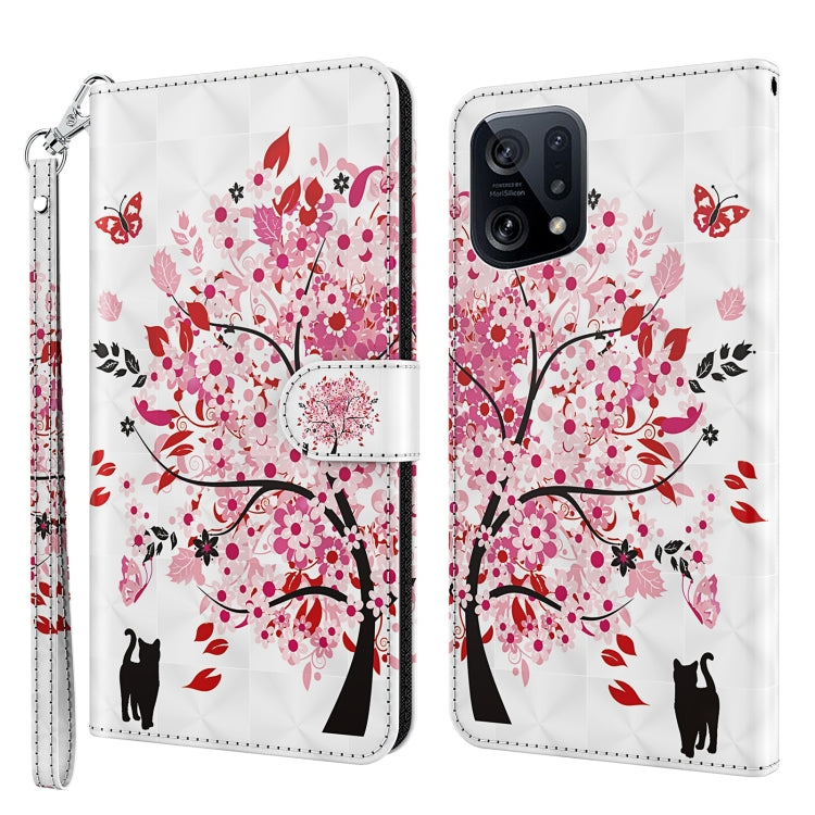 3D Painting Pattern TPU + PU Leather Phone Case, For OPPO Find X5, For OPPO Find X5 Pro, For OPPO Reno7 5G/Find X5 Lite, For vivo Y72 5G