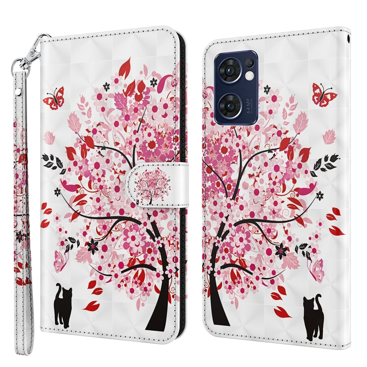 3D Painting Pattern TPU + PU Leather Phone Case, For OPPO Find X5, For OPPO Find X5 Pro, For OPPO Reno7 5G/Find X5 Lite, For vivo Y72 5G