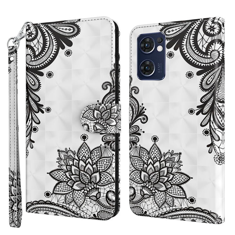 3D Painting Pattern TPU + PU Leather Phone Case, For OPPO Find X5, For OPPO Find X5 Pro, For OPPO Reno7 5G/Find X5 Lite, For vivo Y72 5G