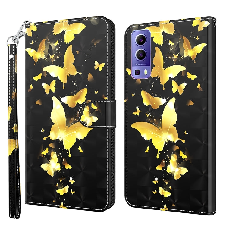 3D Painting Pattern TPU + PU Leather Phone Case, For OPPO Find X5, For OPPO Find X5 Pro, For OPPO Reno7 5G/Find X5 Lite, For vivo Y72 5G