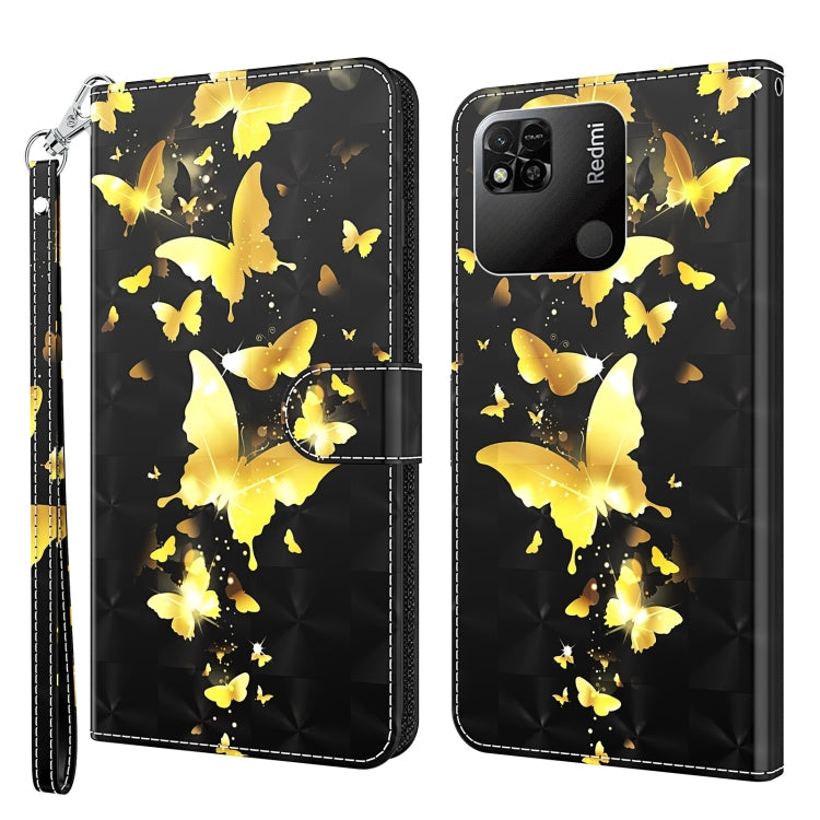 3D Painting Pattern TPU + PU Leather Phone Case, For Xiaomi Redmi 10A, For Xiaomi Poco M4 5G/Redmi 10 5G, For Xiaomi 12 Lite 4G/5G