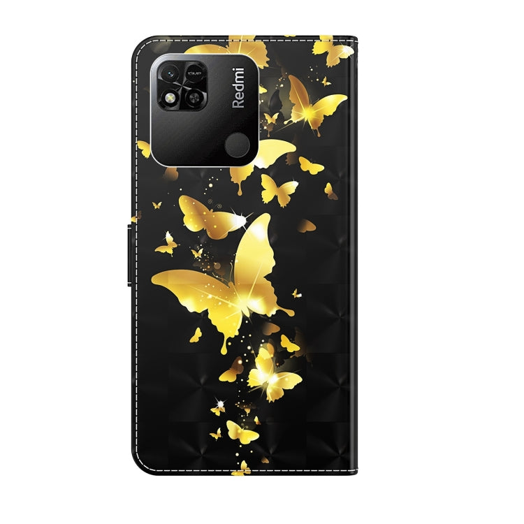 3D Painting Pattern TPU + PU Leather Phone Case, For Xiaomi Redmi 10A, For Xiaomi Poco M4 5G/Redmi 10 5G, For Xiaomi 12 Lite 4G/5G