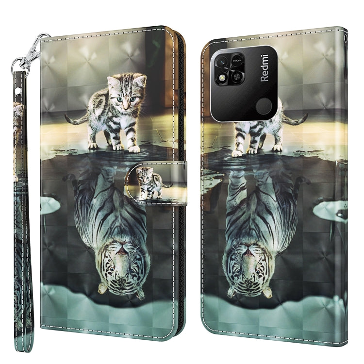 3D Painting Pattern TPU + PU Leather Phone Case, For Xiaomi Redmi 10A, For Xiaomi Poco M4 5G/Redmi 10 5G, For Xiaomi 12 Lite 4G/5G
