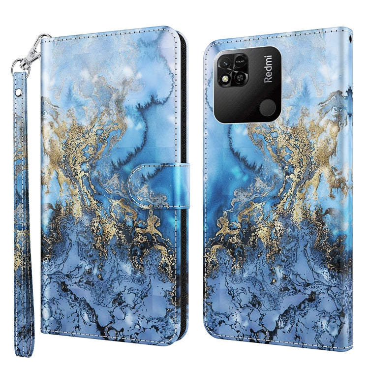 3D Painting Pattern TPU + PU Leather Phone Case, For Xiaomi Redmi 10A, For Xiaomi Poco M4 5G/Redmi 10 5G, For Xiaomi 12 Lite 4G/5G