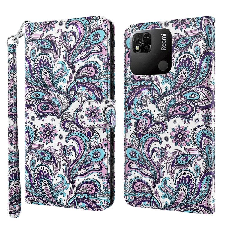 3D Painting Pattern TPU + PU Leather Phone Case, For Xiaomi Redmi 10A, For Xiaomi Poco M4 5G/Redmi 10 5G, For Xiaomi 12 Lite 4G/5G