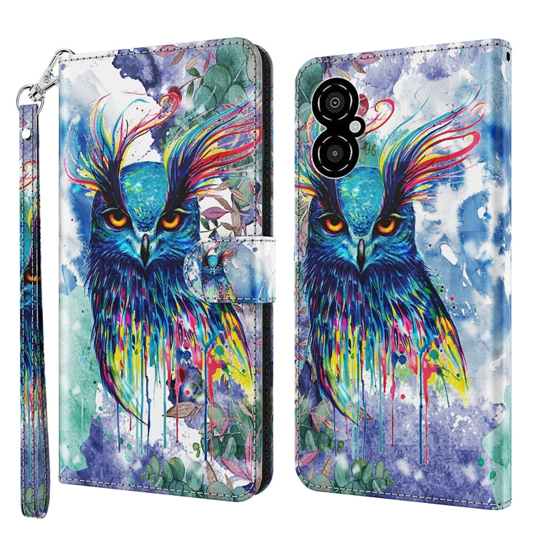 3D Painting Pattern TPU + PU Leather Phone Case, For Xiaomi Redmi 10A, For Xiaomi Poco M4 5G/Redmi 10 5G, For Xiaomi 12 Lite 4G/5G