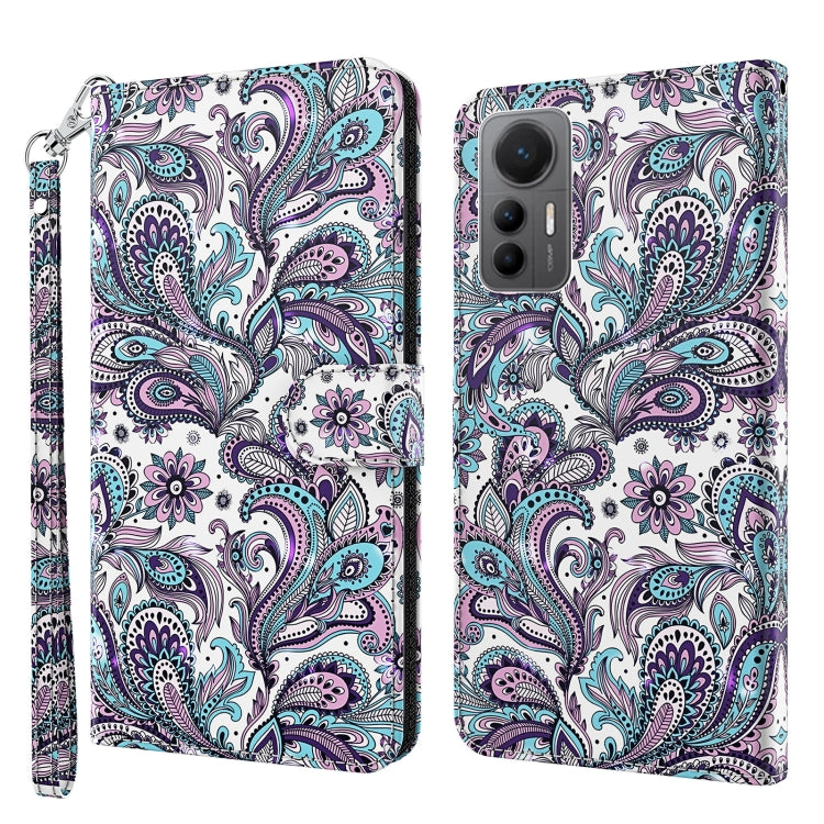 3D Painting Pattern TPU + PU Leather Phone Case, For Xiaomi Redmi 10A, For Xiaomi Poco M4 5G/Redmi 10 5G, For Xiaomi 12 Lite 4G/5G