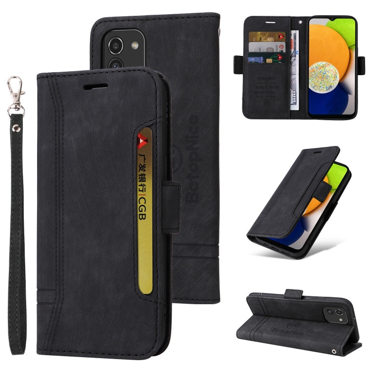 BETOPNICE Dual-side Buckle Leather Phone Case, For Samsung Galaxy A03 164mm, For Samsung Galaxy A03s 166mm, For Samsung Galaxy A03 166mm, For Samsung Galaxy A12 5G / 4G, For Samsung Galaxy A13 4G, For Samsung Galaxy A22 4G EU Version                   ...