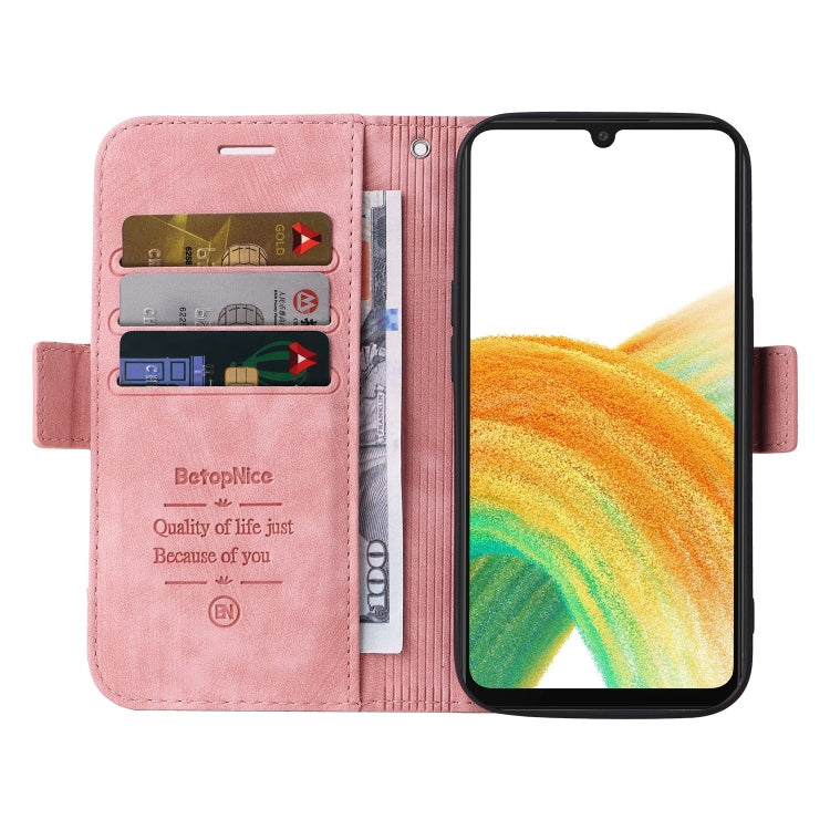 BETOPNICE Dual-side Buckle Leather Phone Case, For Samsung Galaxy A33 5G, For Samsung Galaxy A52 5G / 4G, For Samsung Galaxy A53 5G, For Samsung Galaxy A73 5G, For Samsung Galaxy M33 5G, For Samsung Galaxy M52 5G, For Samsung Galaxy M53 5G             ...