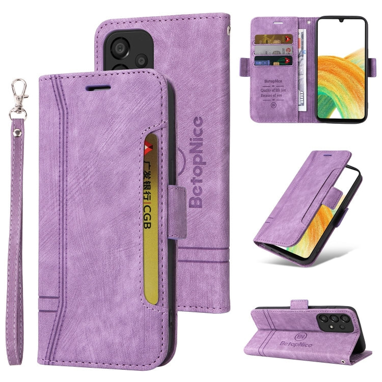 BETOPNICE Dual-side Buckle Leather Phone Case, For Samsung Galaxy A33 5G, For Samsung Galaxy A52 5G / 4G, For Samsung Galaxy A53 5G, For Samsung Galaxy A73 5G, For Samsung Galaxy M33 5G, For Samsung Galaxy M52 5G, For Samsung Galaxy M53 5G             ...