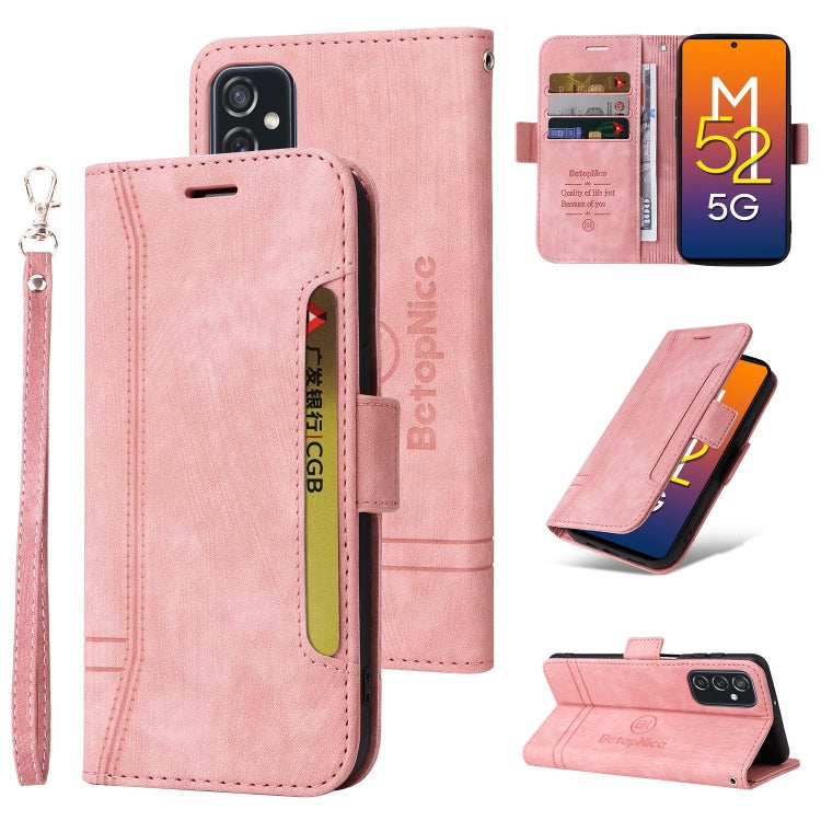 BETOPNICE Dual-side Buckle Leather Phone Case, For Samsung Galaxy A33 5G, For Samsung Galaxy A52 5G / 4G, For Samsung Galaxy A53 5G, For Samsung Galaxy A73 5G, For Samsung Galaxy M33 5G, For Samsung Galaxy M52 5G, For Samsung Galaxy M53 5G             ...