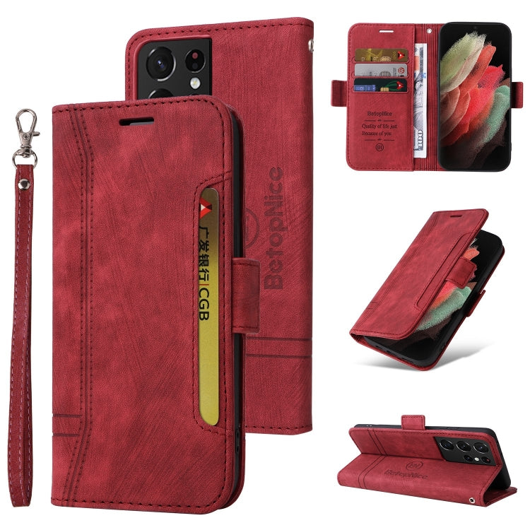 BETOPNICE Dual-side Buckle Leather Phone Case, For Samsung Galaxy S21 FE 5G, For Samsung Galaxy S21+ 5G, For Samsung Galaxy S21 Ultra 5G, For Samsung Galaxy S22 5G, For Samsung Galaxy S22+ 5G, For Samsung Galaxy S22 Ultra 5G, For Samsung Galaxy A22 5G ...