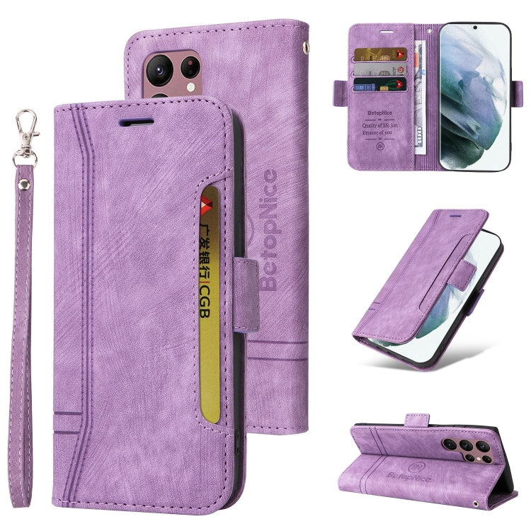 BETOPNICE Dual-side Buckle Leather Phone Case, For Samsung Galaxy S21 FE 5G, For Samsung Galaxy S21+ 5G, For Samsung Galaxy S21 Ultra 5G, For Samsung Galaxy S22 5G, For Samsung Galaxy S22+ 5G, For Samsung Galaxy S22 Ultra 5G, For Samsung Galaxy A22 5G ...