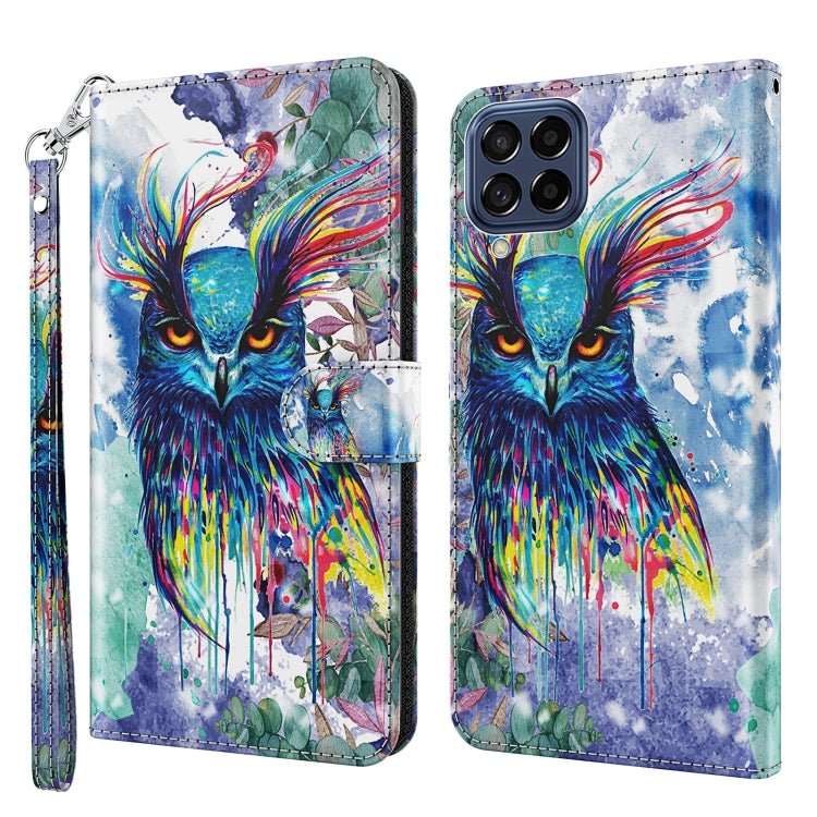 3D Painting Pattern TPU + PU Leather Phone Case, For Samsung Galaxy A23 4G/5G, For Samsung Galaxy M13 4G, For Samsung Galaxy M33, For Samsung Galaxy M53