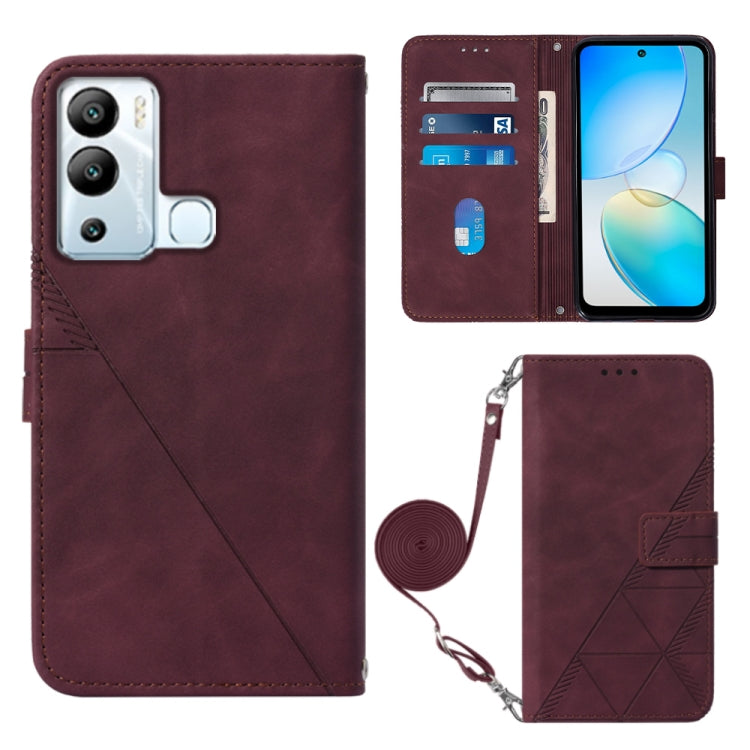 Crossbody 3D Embossed Flip Leather Phone Case, For Infinix Hot 12 Play / 12 Play NFC, For Infinix Hot 12i X665, For Infinix Hot 12 X6817, For Infinix Note 12 Pro 4G, For Infinix Note 12 Pro 5G, For Infinix Note 12 G96, For Infinix Note 12i X6819       ...