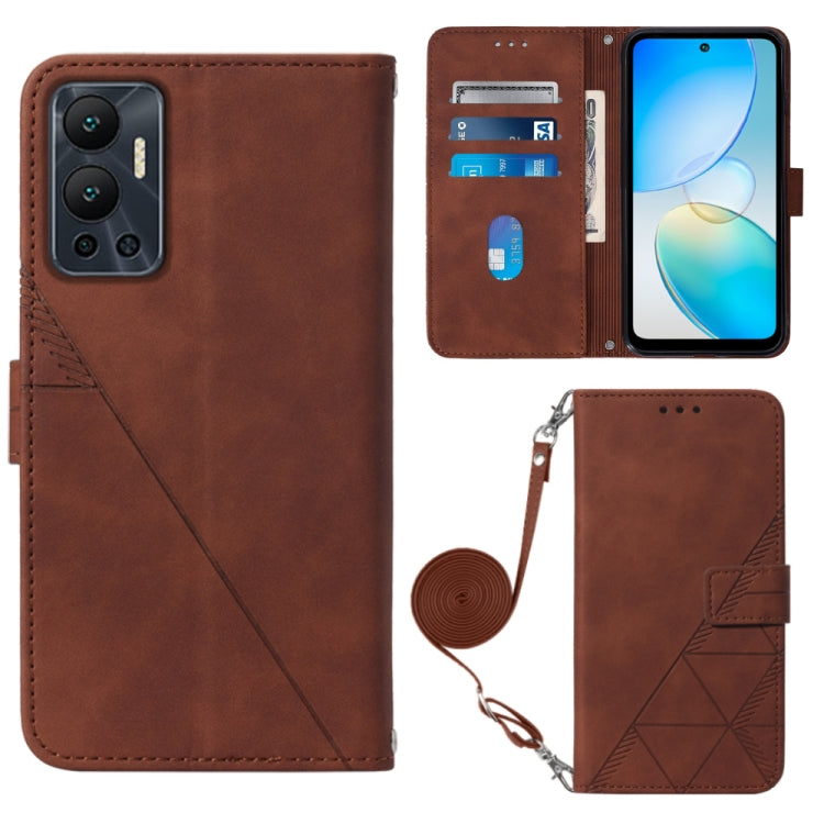 Crossbody 3D Embossed Flip Leather Phone Case, For Infinix Hot 12 Play / 12 Play NFC, For Infinix Hot 12i X665, For Infinix Hot 12 X6817, For Infinix Note 12 Pro 4G, For Infinix Note 12 Pro 5G, For Infinix Note 12 G96, For Infinix Note 12i X6819       ...