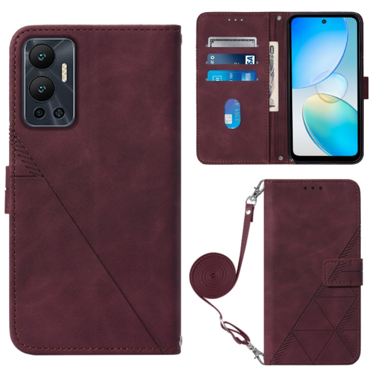 Crossbody 3D Embossed Flip Leather Phone Case, For Infinix Hot 12 Play / 12 Play NFC, For Infinix Hot 12i X665, For Infinix Hot 12 X6817, For Infinix Note 12 Pro 4G, For Infinix Note 12 Pro 5G, For Infinix Note 12 G96, For Infinix Note 12i X6819       ...