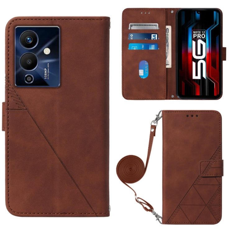 Crossbody 3D Embossed Flip Leather Phone Case, For Infinix Hot 12 Play / 12 Play NFC, For Infinix Hot 12i X665, For Infinix Hot 12 X6817, For Infinix Note 12 Pro 4G, For Infinix Note 12 Pro 5G, For Infinix Note 12 G96, For Infinix Note 12i X6819       ...