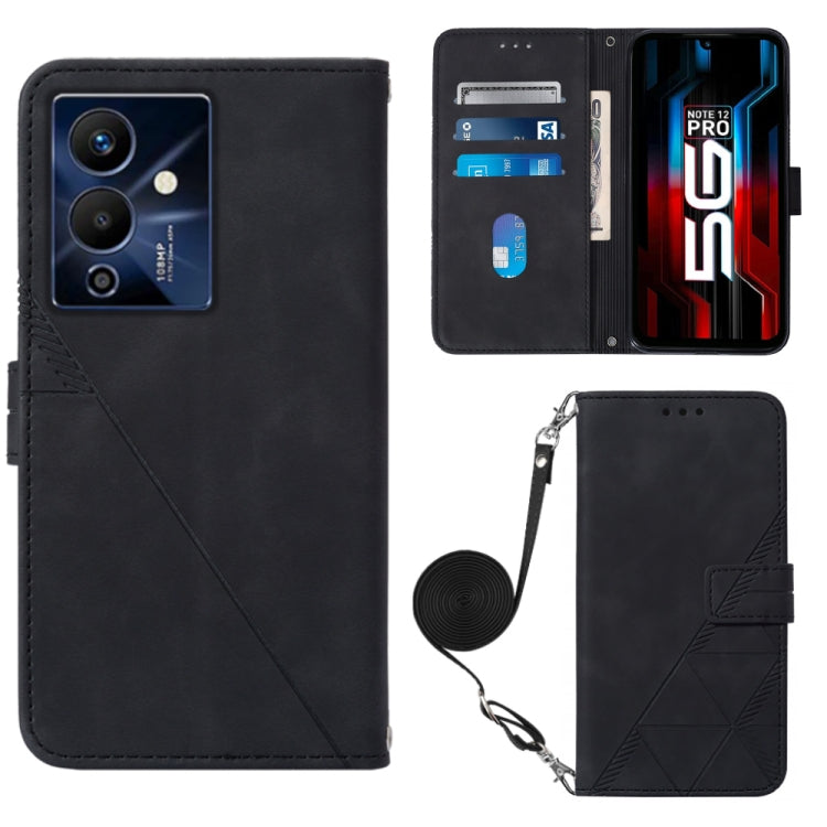 Crossbody 3D Embossed Flip Leather Phone Case, For Infinix Hot 12 Play / 12 Play NFC, For Infinix Hot 12i X665, For Infinix Hot 12 X6817, For Infinix Note 12 Pro 4G, For Infinix Note 12 Pro 5G, For Infinix Note 12 G96, For Infinix Note 12i X6819       ...