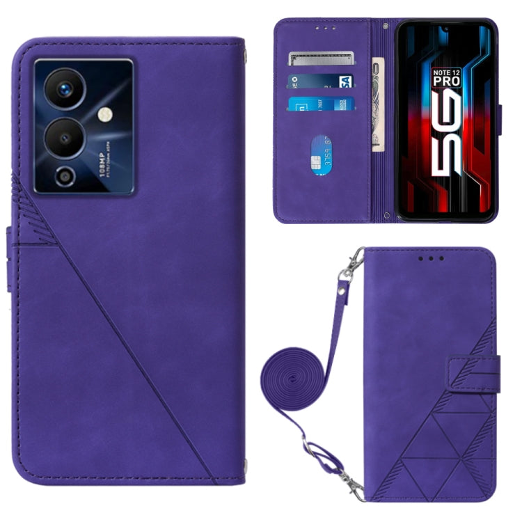 Crossbody 3D Embossed Flip Leather Phone Case, For Infinix Hot 12 Play / 12 Play NFC, For Infinix Hot 12i X665, For Infinix Hot 12 X6817, For Infinix Note 12 Pro 4G, For Infinix Note 12 Pro 5G, For Infinix Note 12 G96, For Infinix Note 12i X6819       ...