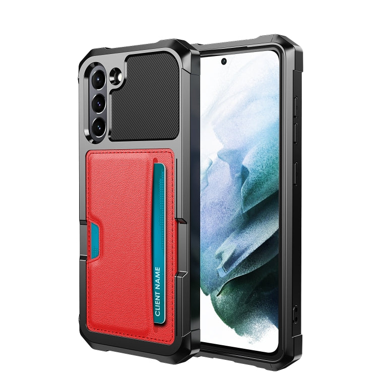 ZM02 Card Slot Holder Phone Case, For Samsung Galaxy S22 5G, For Samsung Galaxy S22+ 5G, For Samsung Galaxy S22 Ultra 5G, For Samsung Galaxy S21 5G, For Samsung Galaxy S21 FE 5G, For Samsung Galaxy S21+ 5G, For Samsung Galaxy S21 Ultra 5G              ...