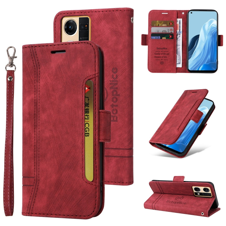 BETOPNICE Dual-side Buckle Leather Phone Case, For Realme 9i / A96 4G / A76 4G / A36 4G, For vivo S12, For OPPO Reno7 / F21 Pro, For OPPO Reno 7 5G Global / Find X5 Lite, For vivo S12 Pro / V23 Pro 5G, For Realme GT Neo2 5G CN Version, For Realme C21  ...