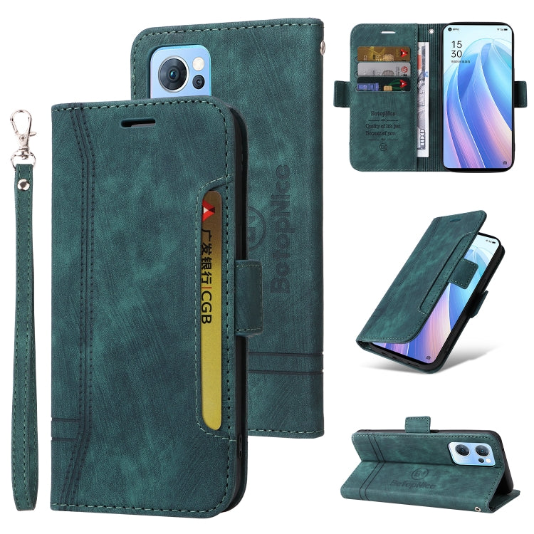 BETOPNICE Dual-side Buckle Leather Phone Case, For Realme 9i / A96 4G / A76 4G / A36 4G, For vivo S12, For OPPO Reno7 / F21 Pro, For OPPO Reno 7 5G Global / Find X5 Lite, For vivo S12 Pro / V23 Pro 5G, For Realme GT Neo2 5G CN Version, For Realme C21  ...