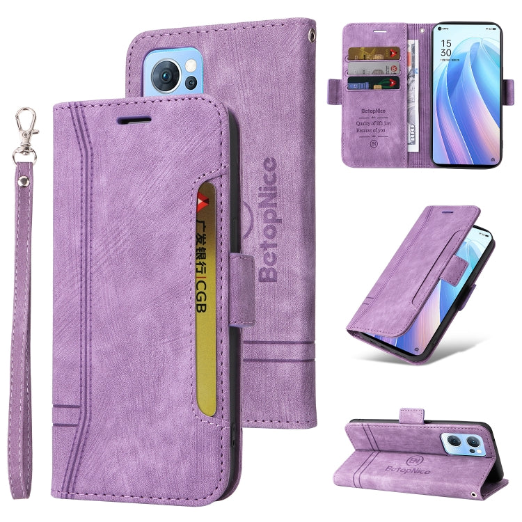 BETOPNICE Dual-side Buckle Leather Phone Case, For Realme 9i / A96 4G / A76 4G / A36 4G, For vivo S12, For OPPO Reno7 / F21 Pro, For OPPO Reno 7 5G Global / Find X5 Lite, For vivo S12 Pro / V23 Pro 5G, For Realme GT Neo2 5G CN Version, For Realme C21  ...