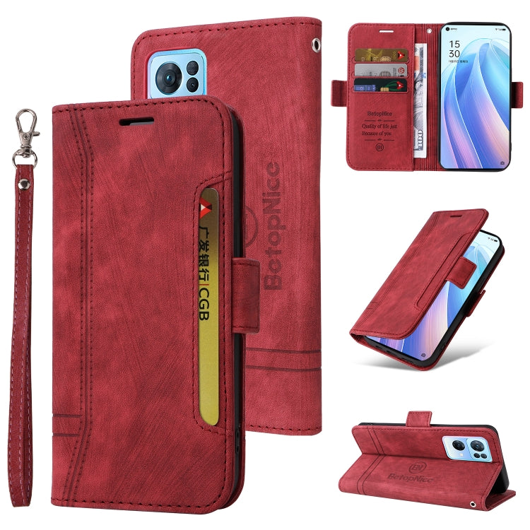 BETOPNICE Dual-side Buckle Leather Phone Case, For Realme 9i / A96 4G / A76 4G / A36 4G, For vivo S12, For OPPO Reno7 / F21 Pro, For Realme GT Neo2 5G CN Version, For vivo S12 Pro / V23 Pro 5G, For OPPO Reno 7 5G Global / Find X5 Lite, For Realme C21  ...